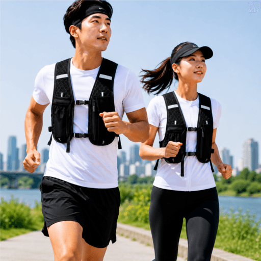 런맥스 초경량 남녀공용 트레일 러닝 조끼 마라톤 등산 백팩 베스트